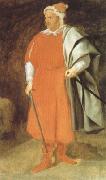 Diego Velazquez The Buffoon Don Cristobal de Castaneda y Pernia (Barbarroja) (df01) France oil painting artist